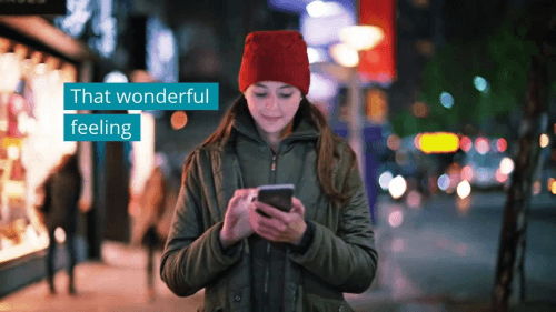 a girl with phone