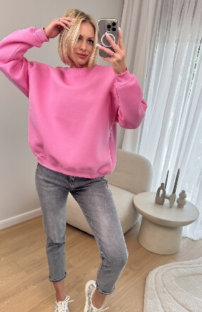 Pink Boxy 1 Insulated Sweatshirt