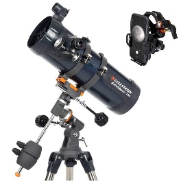 Celestron Astromaster 114EQ Astro Telescope with NexYZ 3-Axis Universal Smartphone Adapter