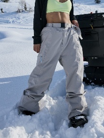 0 Chloe Kim - Women's Technical Snow Pants Grey ERJTP03300 Roxy