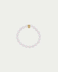 Milky Pink Pearl and Zirconia Bracelet