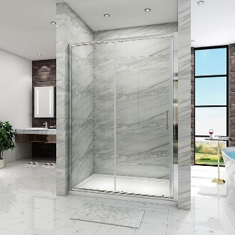 ELEGANT 1200mm Sliding Shower Door 6mm Tempered Glass Shower Screen