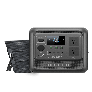 BLUETTI Elite 100 V2 portable power combo with 200W solar panel