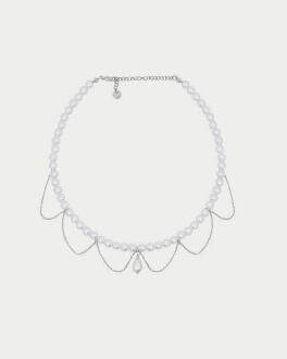 Choker Merletto Pearl Drop