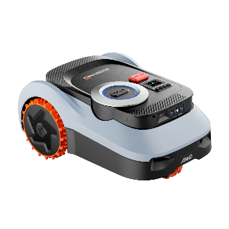 The Navimow X3 robotic lawnmower is positioned against a bright white background.