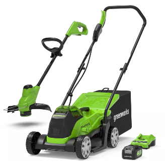 POWERALL 24V Lawnmower 33cm + Grass Trimmer 25cm Kit