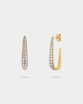 Earrings lady tall pavè