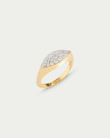 Eye pavé ring