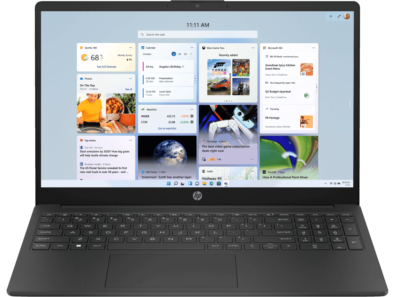 HP 15.6 inch Laptop 15-fc0822AU, Black - 15.6-inch - Jet Black (D6MY6PA)
