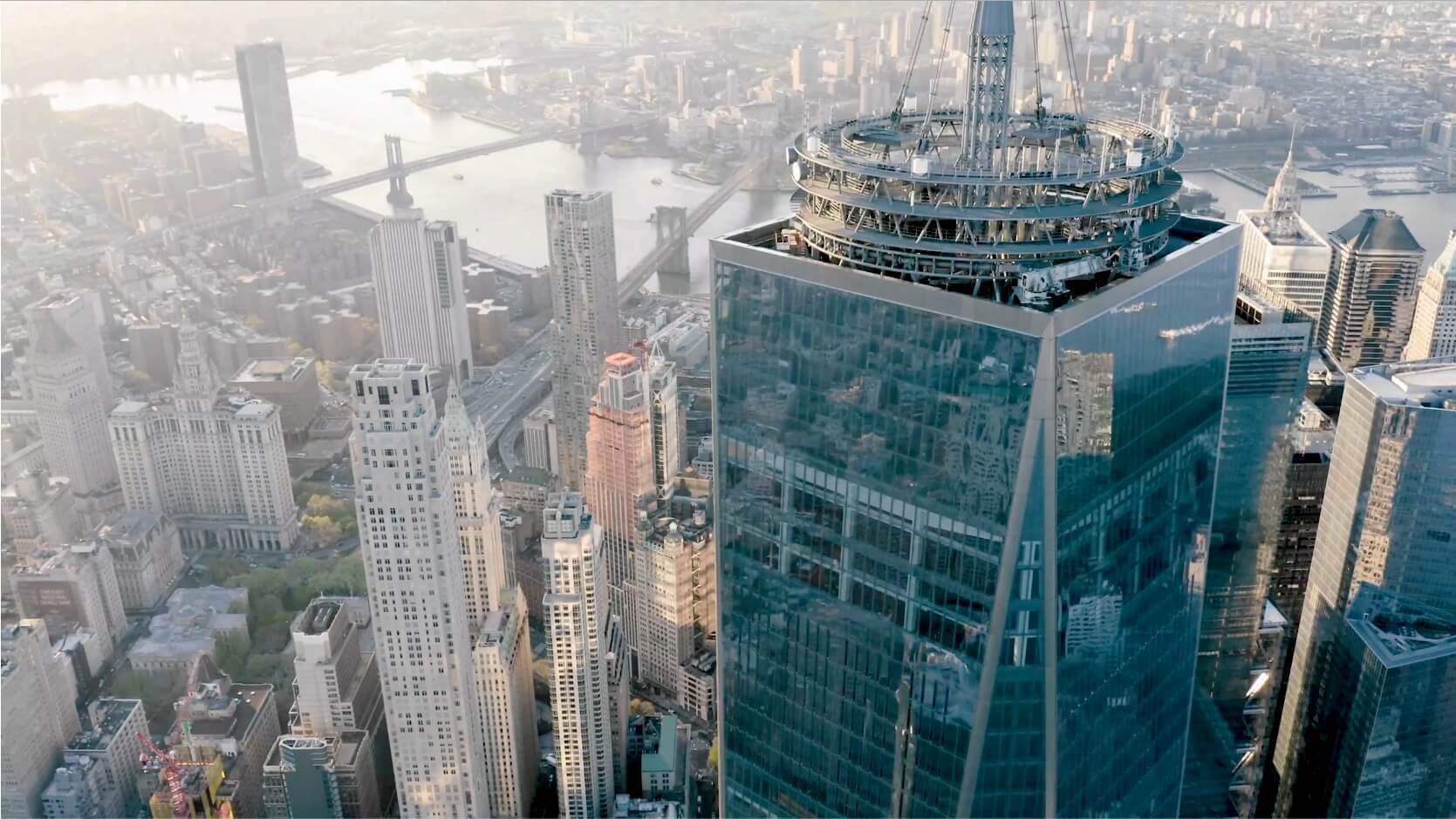 One World Observatory observation deck with New York City skyline views