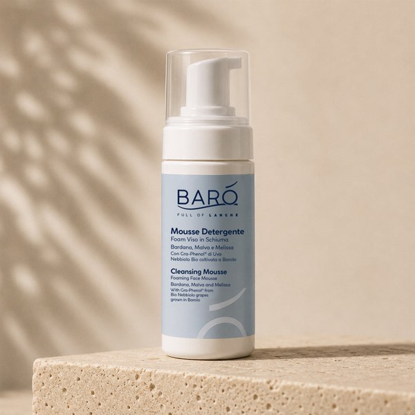 Baro Mousse Detergente Viso cleansing foam in a pump bottle