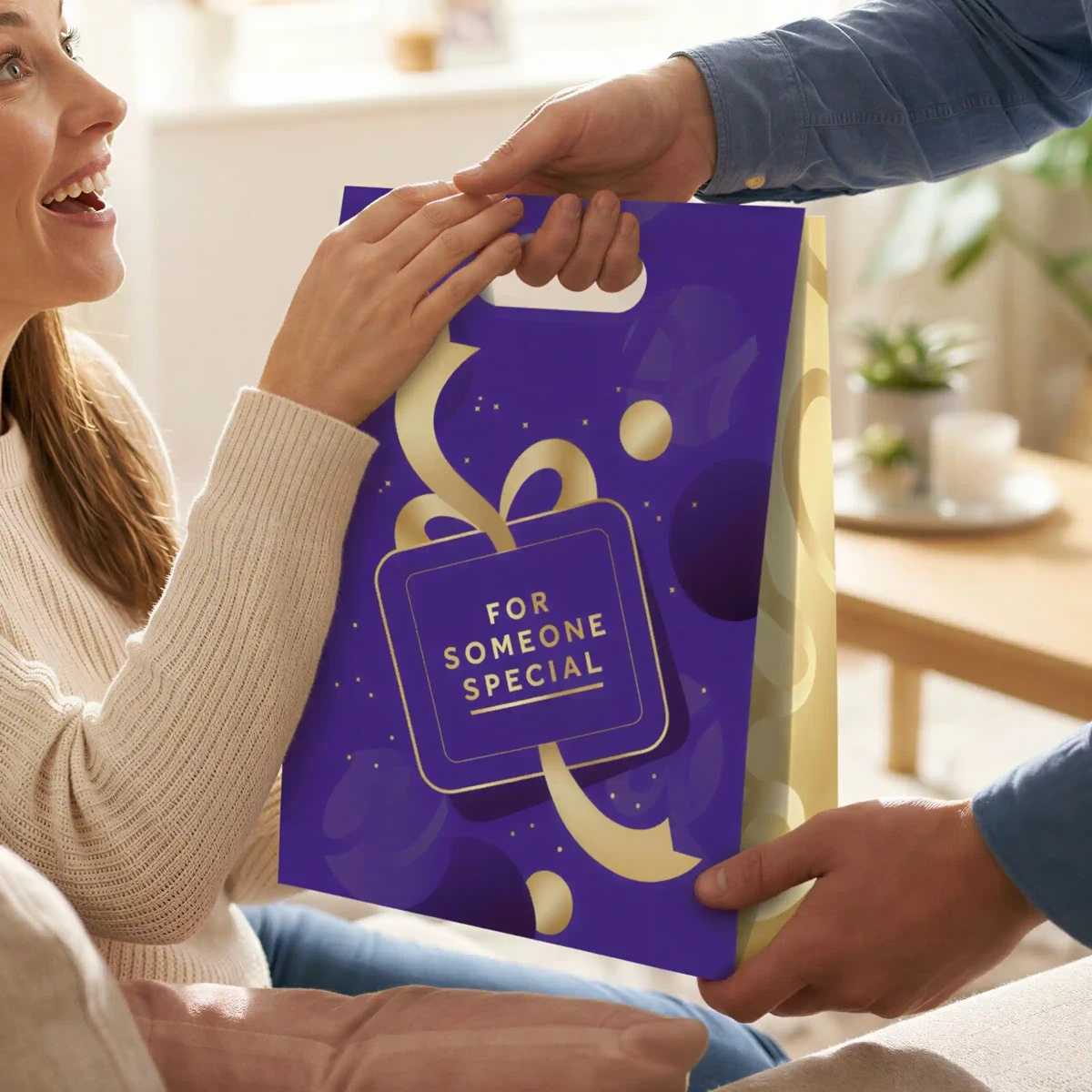 Cadbury Gifts chocolate gift bag with Dairy Milk, Milk Tray, Eclairs and Giant Buttons