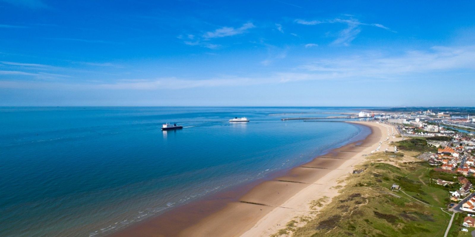 Ferry port at Calais on the French coast
