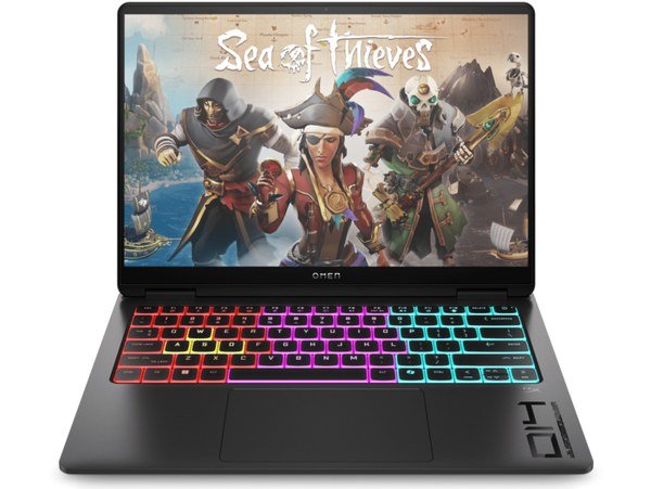 HyperX OMEN gaming laptop showing a pirate adventure game