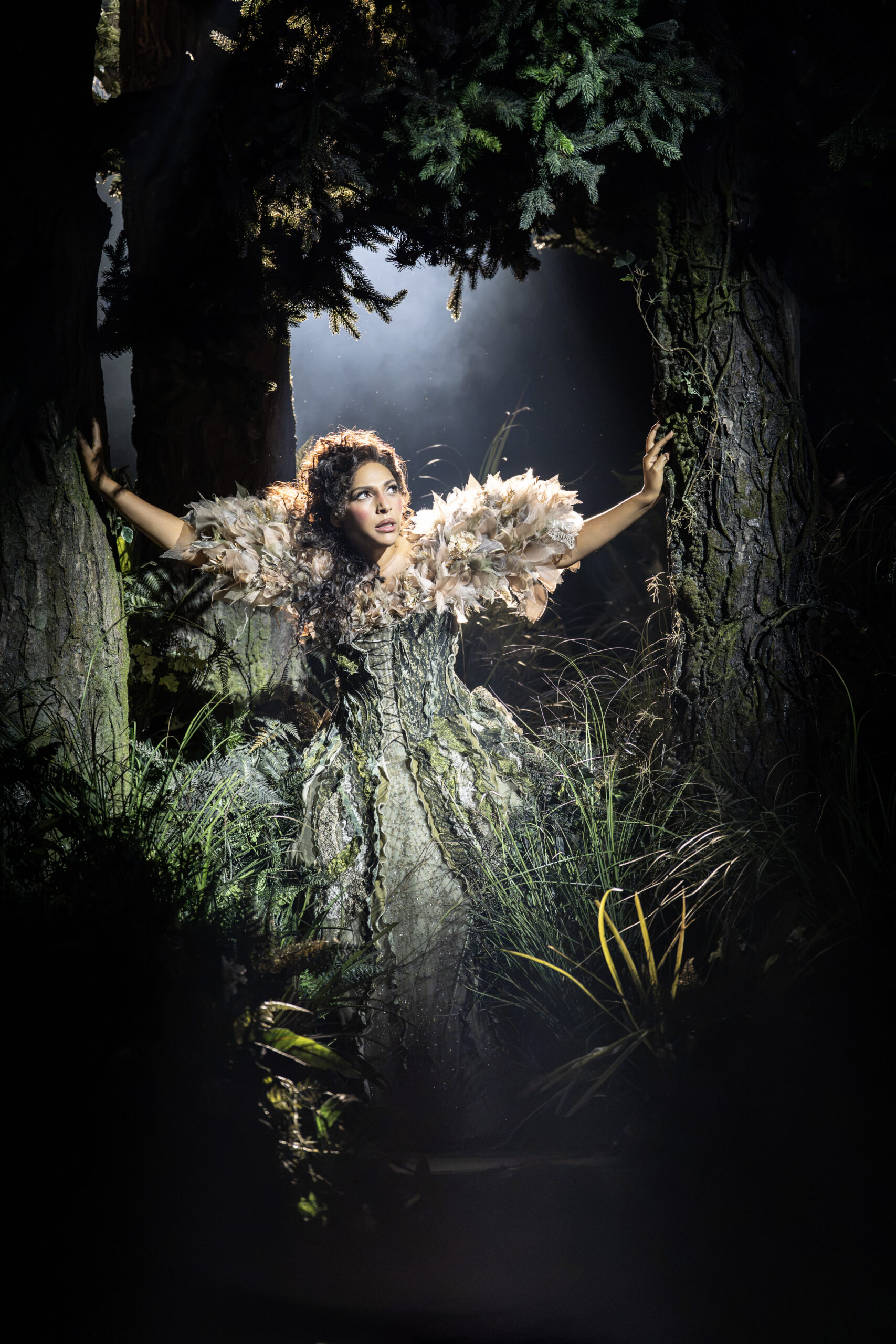 Simbi Akande as Cinderella in the woods in Into the Woods