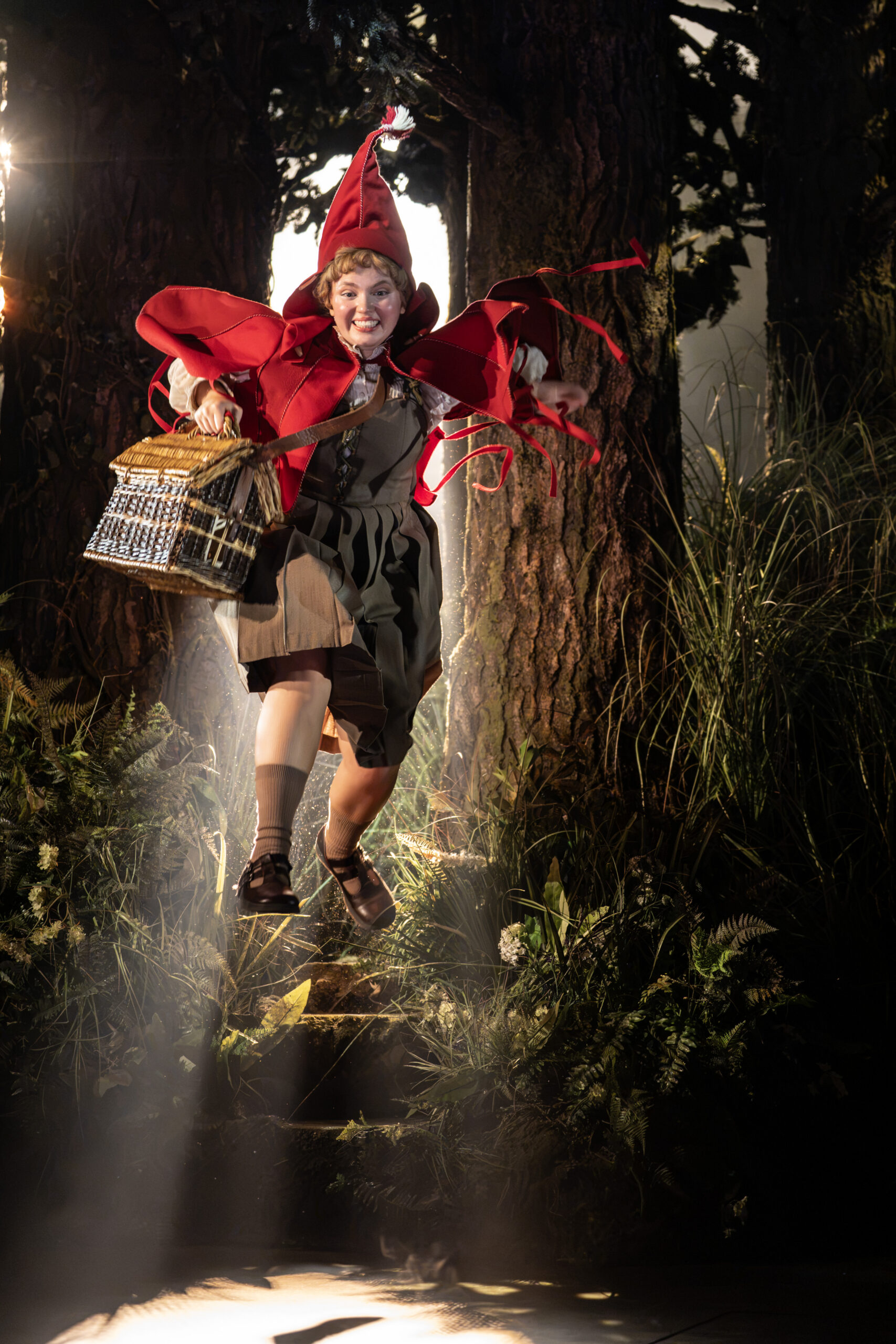 Gracie McGonigal as Little Red Ridinghood and Keith Ramsay as Jack in Into the Woods