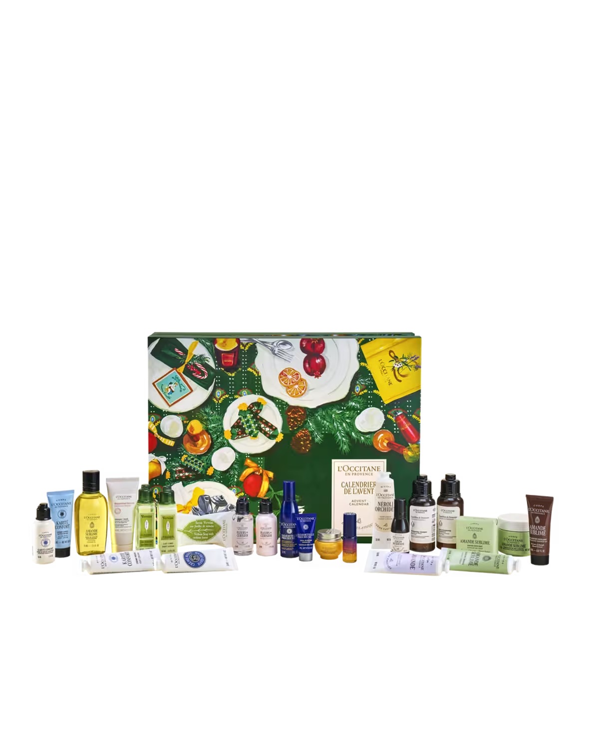 L'Occitane Classic Advent Calendar 2026 box with the full selection of miniature products