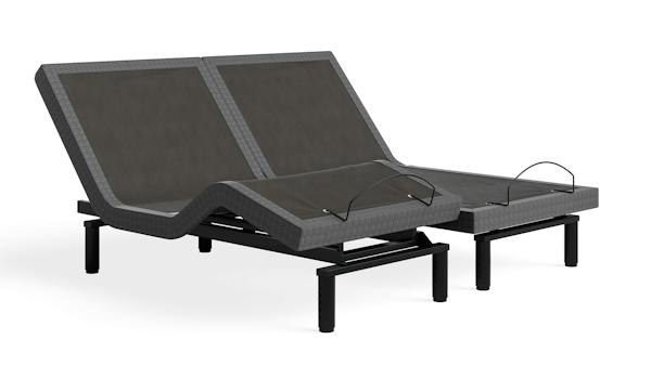 Saatva adjustable base raised in two sections